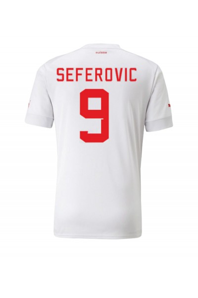 Zwitserland Haris Seferovic #9 Voetbaltruitje Uit tenue WK 2022 Korte Mouw